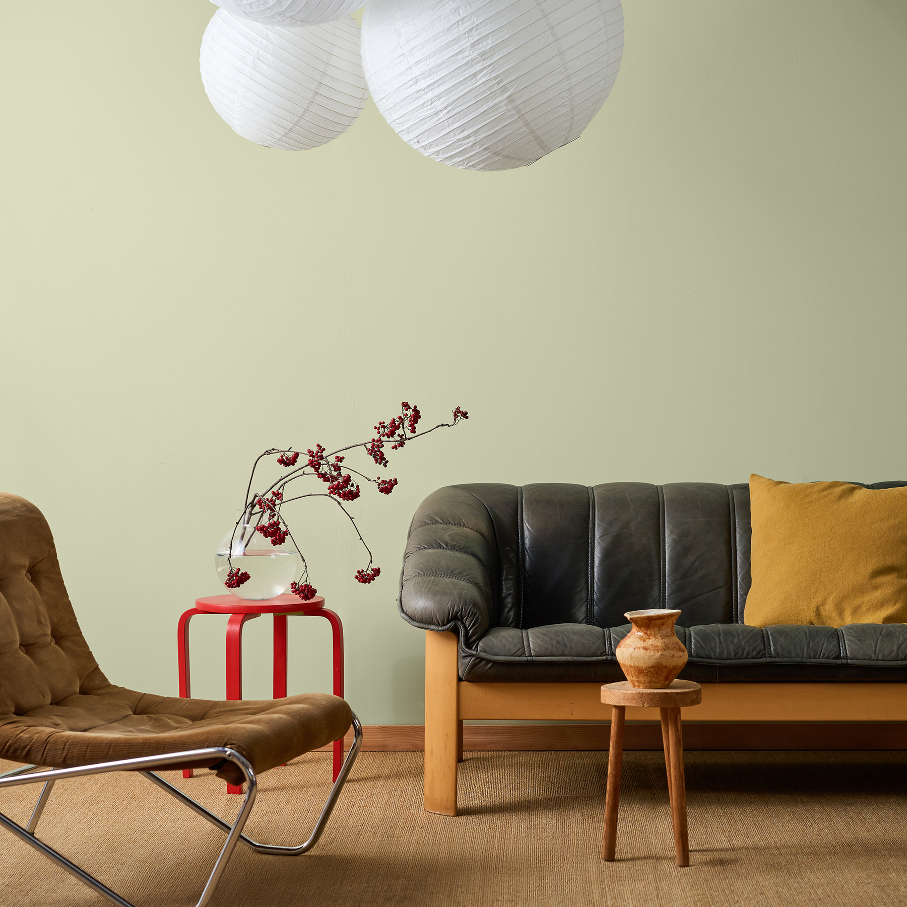 Klint — Prøvesett: Lysegrønn | Malingfarge | Bestille prøvesett for 199 kr, image size:1800x1800